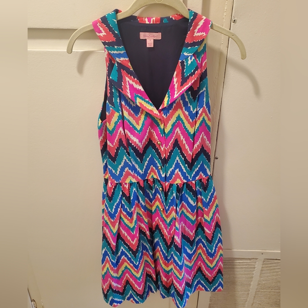 Lilly Pulitzer Hearts a Flutter Sz 4 dress